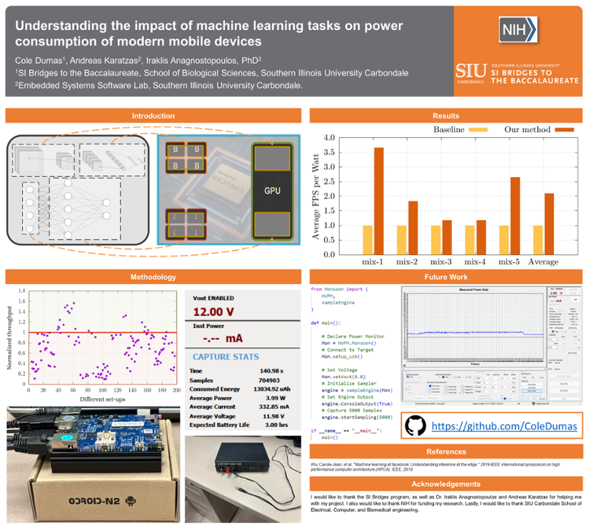 Cole Dumas's research poster